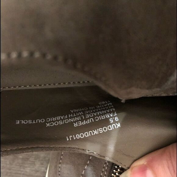 Womens gray Madden kudos sneaker with top zipper. Slip ons. - Picture 5 of 6